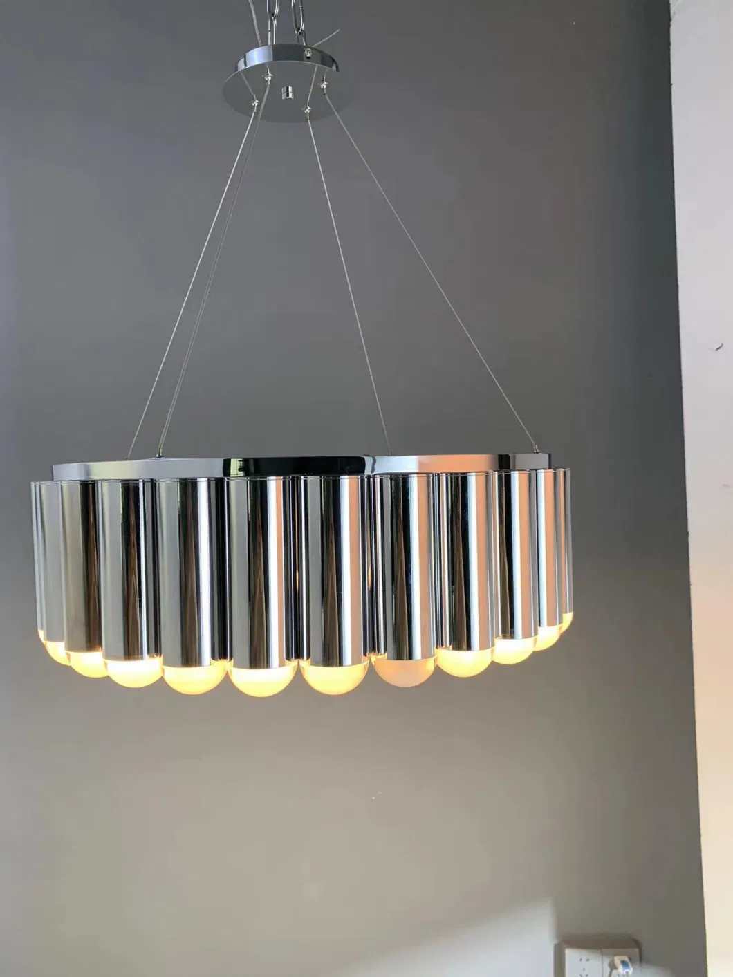 Lee Broom Carousel Aluminium Pipe Round Acrylic Shade Indoor Lighting Pendant Lamp