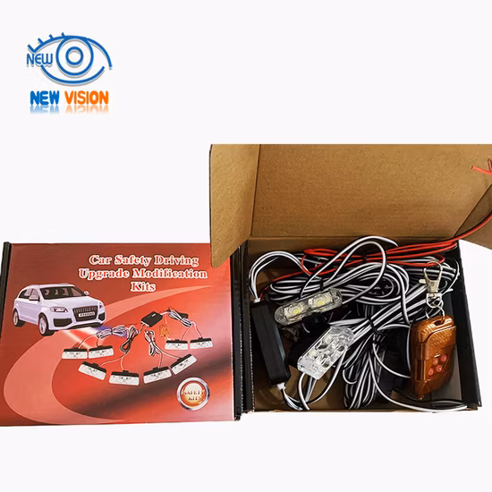 Auto Car Front Grille Emergency Flash Warning Light Car LED Light 16LED