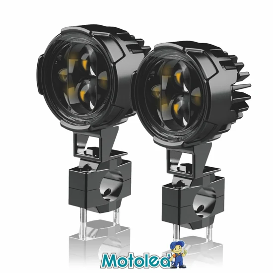 Motoled 6500K High Visibility 12000lm IP67 2.75 Inch Motorcycle Auto Car LED Fog External Auxiliary High Low Beam Day Time Running Work Light Spotlight